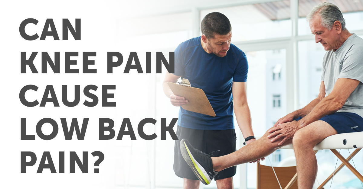 Can Back Problems Cause Knee Pain?